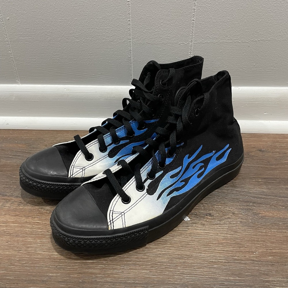 Converse All Star Aged IGNT Hi Sneakers Blue Flame‎ Men Sz 10 Casual Y2K Skater - Picture 2 of 9